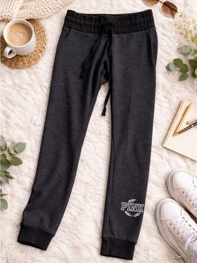 PINK Victoria’s Secret Gray Joggers Small Lounge Sweatpants